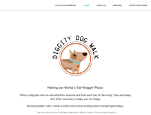 Tablet Screenshot of diggitydogwalk.com